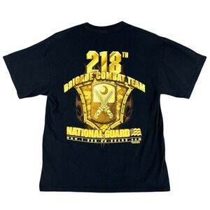 Army National Gaurd Shirt Mens Large 218th Brigade Combat Team Military Infantry